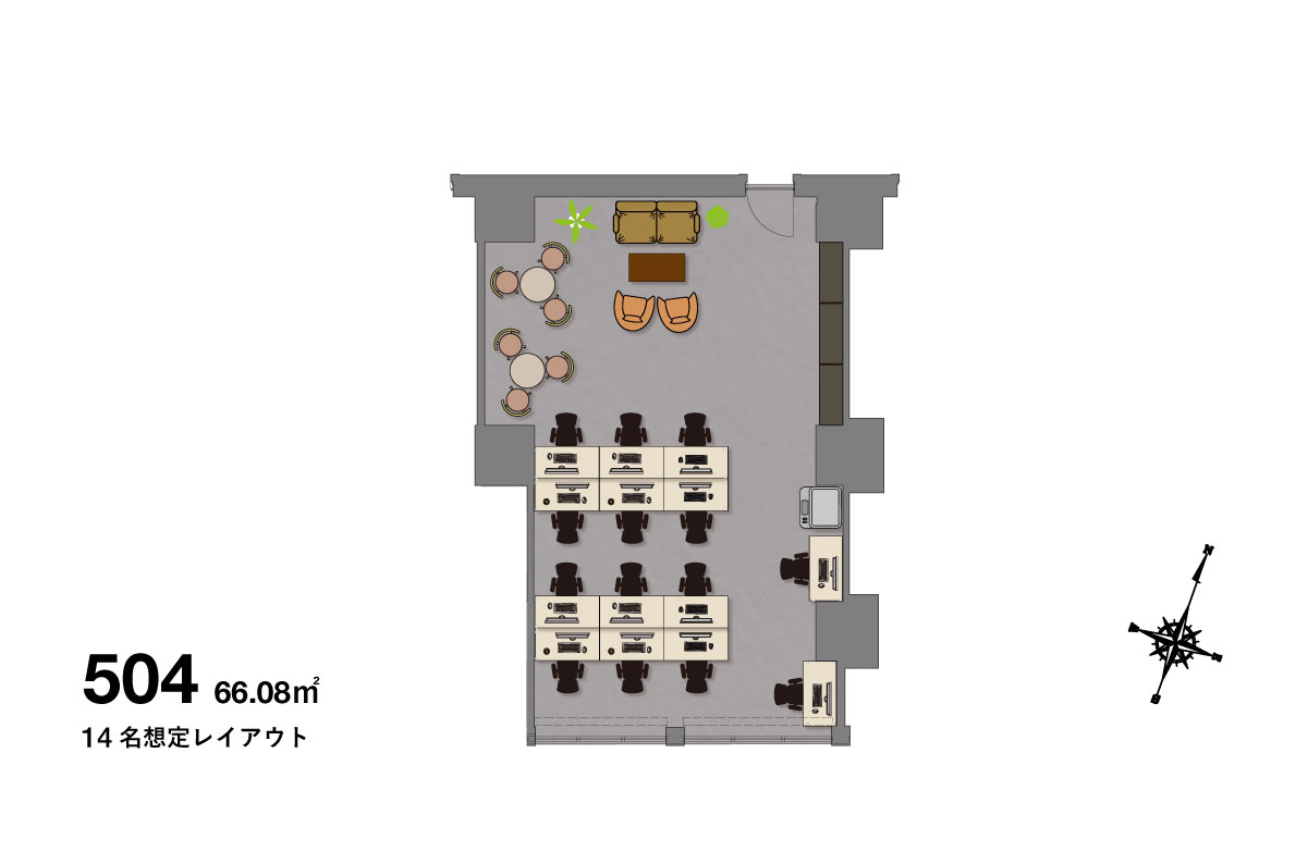 THE N3(ザ・エヌスリー)504レイアウト図面