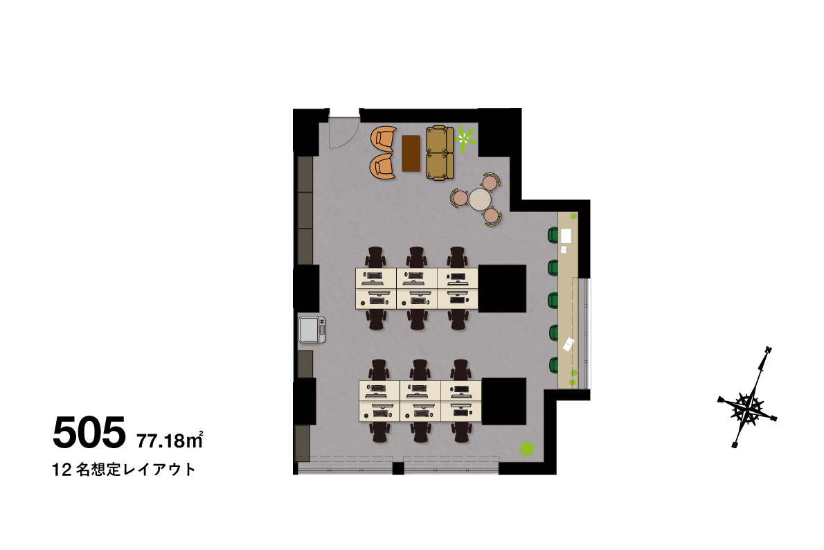 THE N3(ザ・エヌスリー)505レイアウト図面